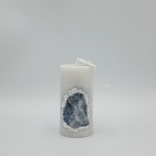 Celestite Clarity Geode Candle