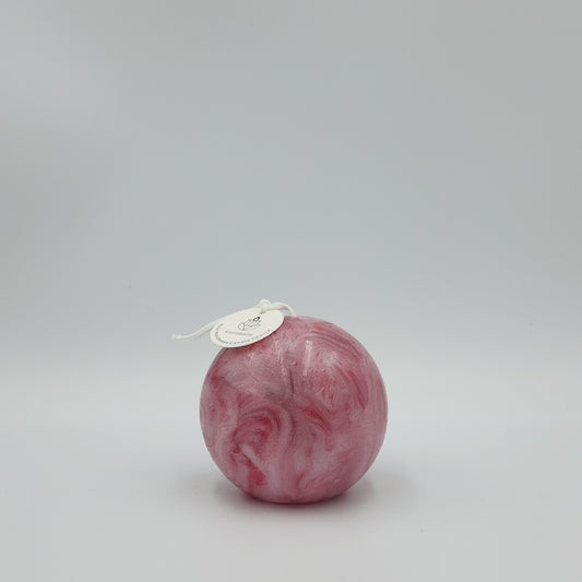 Rosé Swirl Sphere Candle