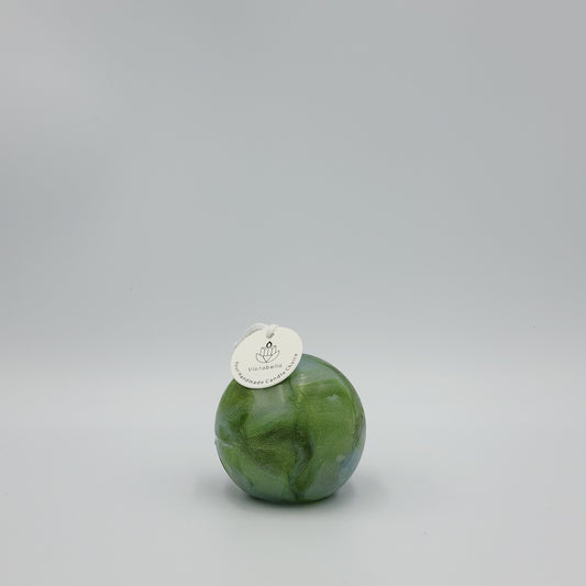 Verdant Marble Sphere Candle