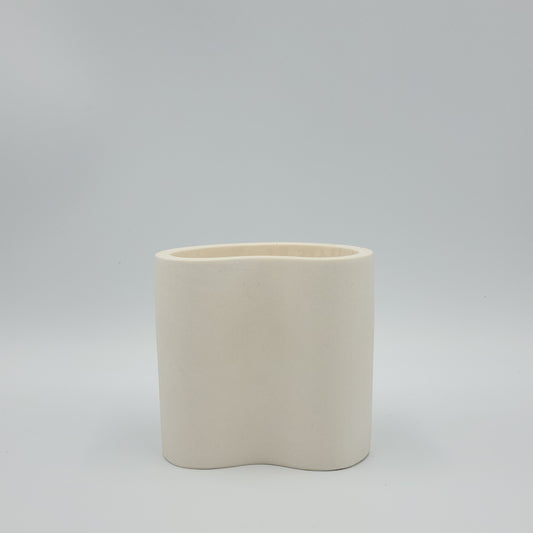 Ivory Wave Jesmonite Candle